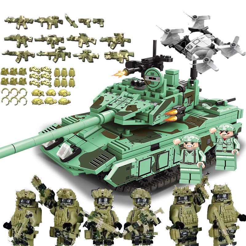 Compatible Military SWAT Armored Car Building Blocks - Educational Assembly Toy for Boys