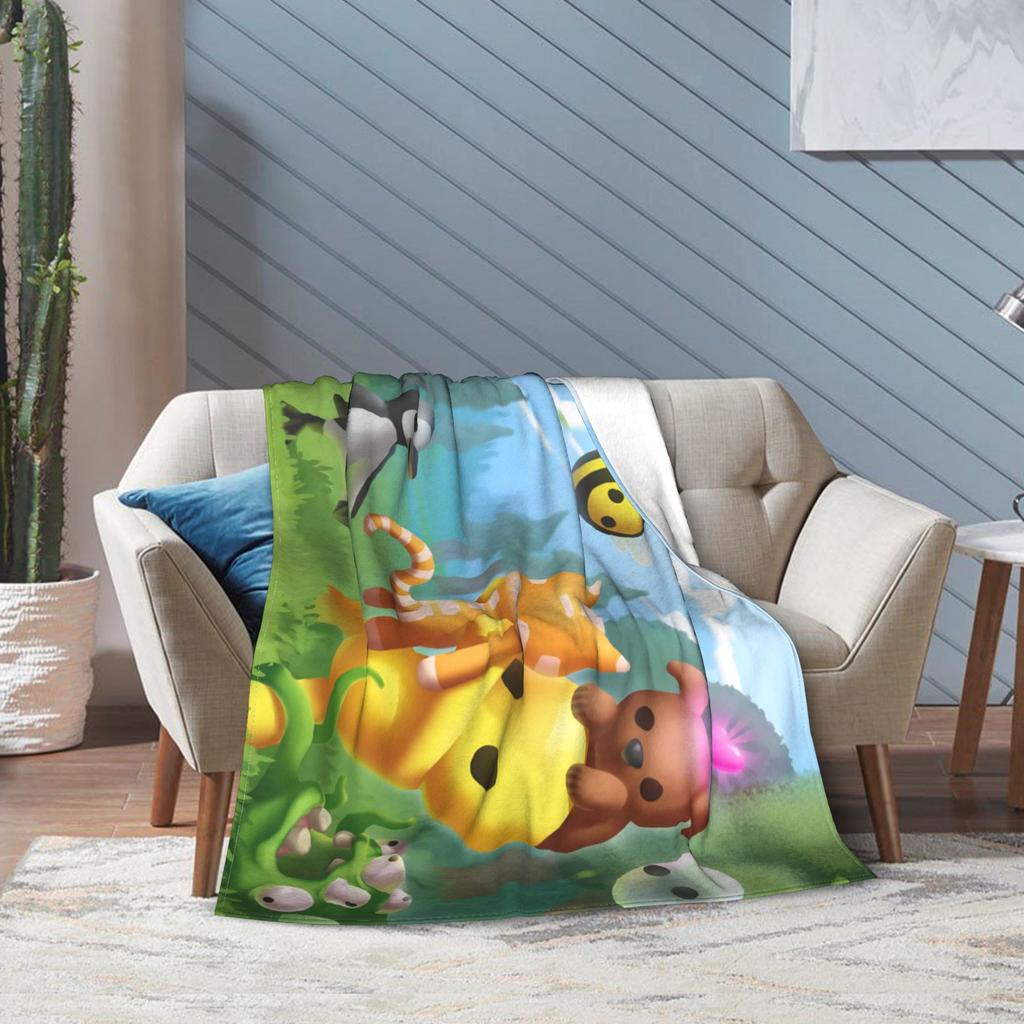 Wobbly Life Sandbox Spieldecke Cartoon Lustig Flanell Neuheit Warme Überwurfdecken für Tagesdecke Dekoration Outdoor