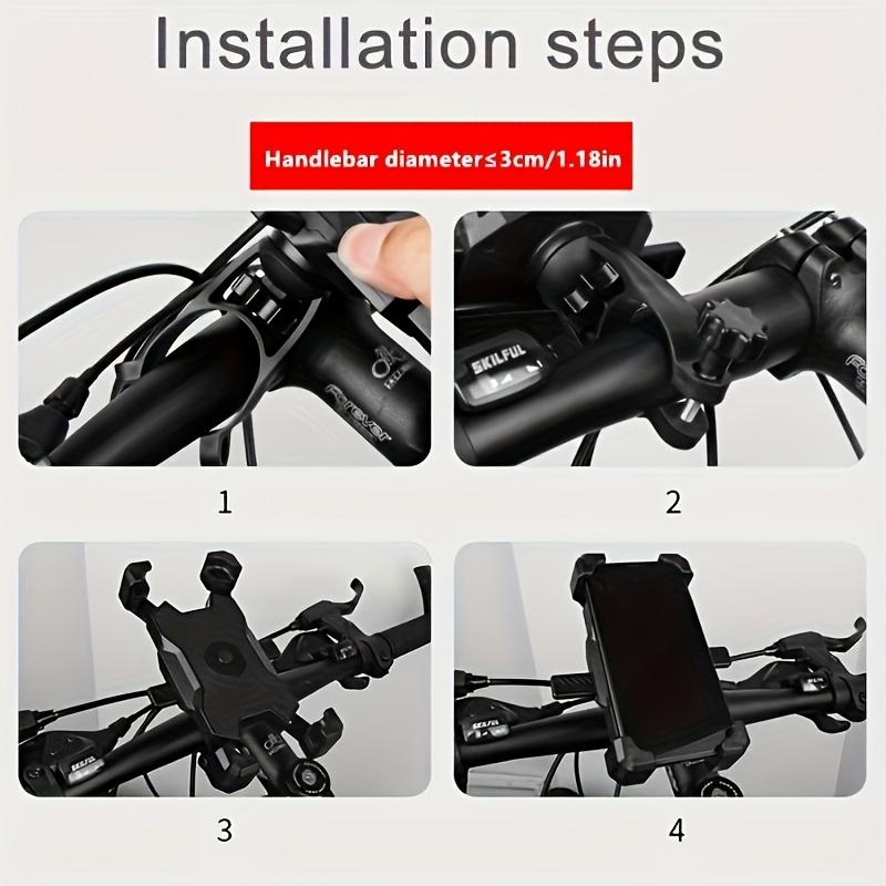 Motorcycle Adjustable Phone Holder Bike Stand Accessories 360° Rotatable GPS Clip Cycling Mtb Accesories