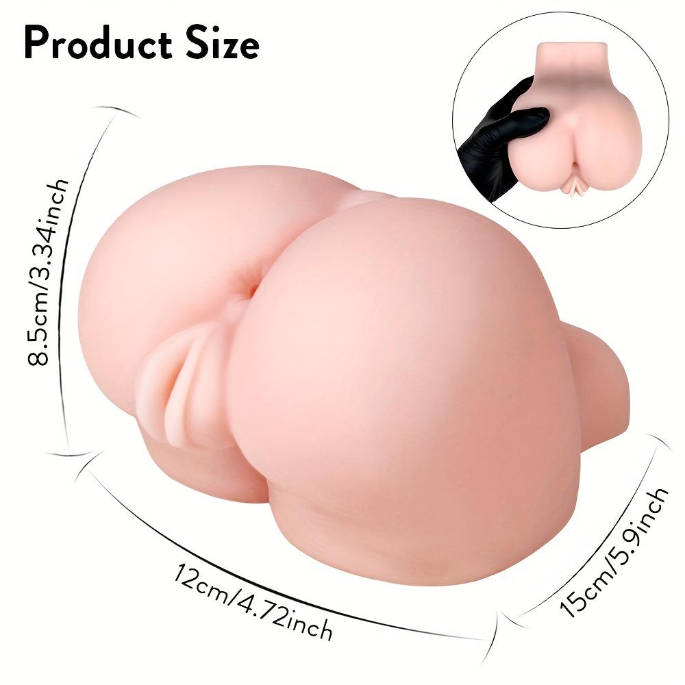 1pc Male Masturbator, Pocket Pussy Masturbators With Realistic Textured Tight Vaginal And Anus For Penis Stimulation Adult Pleasure Sex Toy For Men
