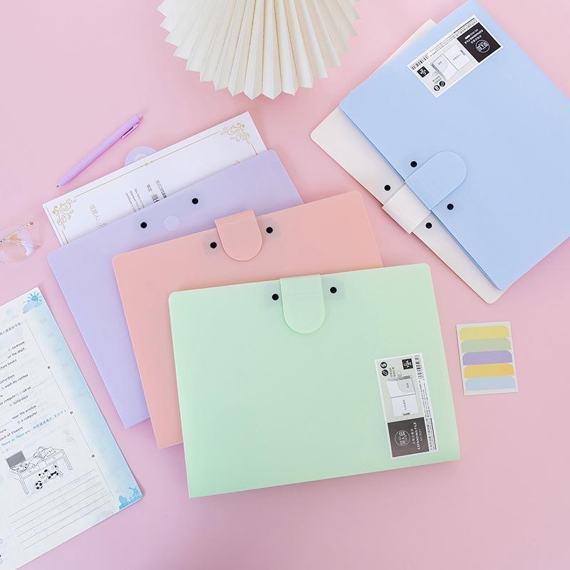 A4 Waterproof Multifunctional File Folder Dirtyproof Portable Paper Organizer for Kids Homework Sorting