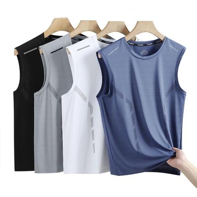 Sports Quick Dry Sleeveless T-Shirt for Men Summer Men Basketball Gym Clothing Breathable Lightweight Plus Size Tank Top
