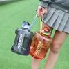 Clear Ton Barrels Plastic Water Cup Large-Capacity Water Cup Mens and Womens Outdoor Activity Gym Large Water Bottle Active Barrels