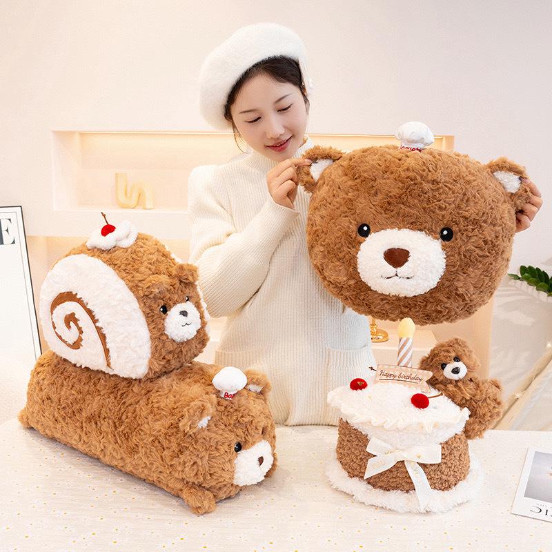Cute Heart Bear Plush Toy - Soothing Teddy for Birthday, Cushion, or Sleep Companion