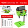 Compact 220V Multi-Functional Bench Drill & Lathe Machine