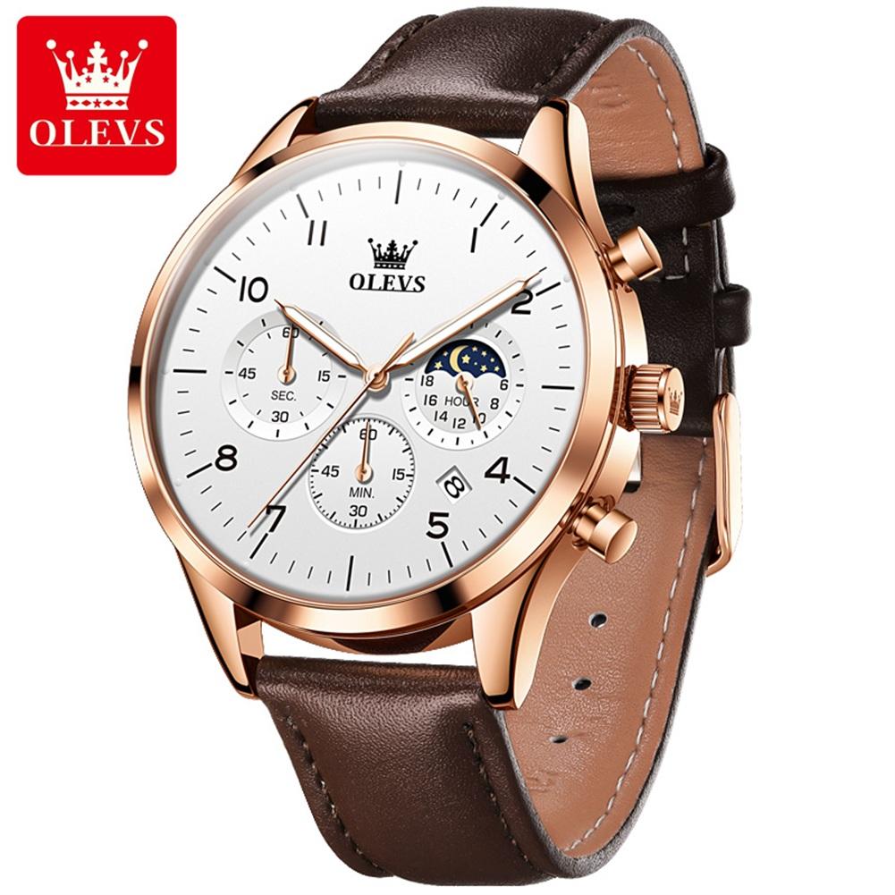 OLEVS Brand Watch Multifunctional Business Quartz Watch Luminous Trend Men's Watch 2882
