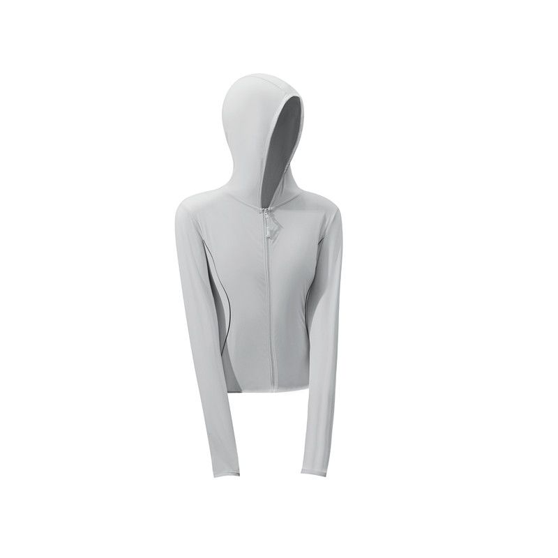 

Легкая одежда для защиты от солнца Летняя женская приталенная и быстросохнущая Легкая тонкая дышащая одежда для защиты от солнца Защита от УФ-лучей 30894 Light gray M