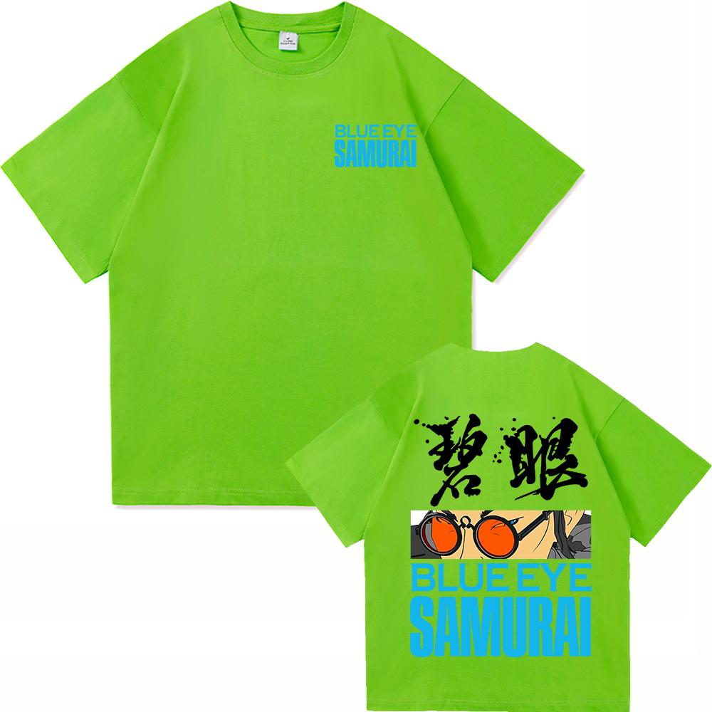 Blue Eye Samurai 2 T Shirts Fashion Men Harajuku Aesthetic Anime Mizu Tshirt Unisex High Quality Casual Cotton Tee Shirt Clothes