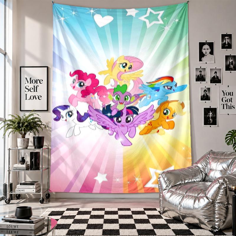 Wall TapestryMy Little Pony Art Hanging Cloth Decorative Background Cover for Room Decoration