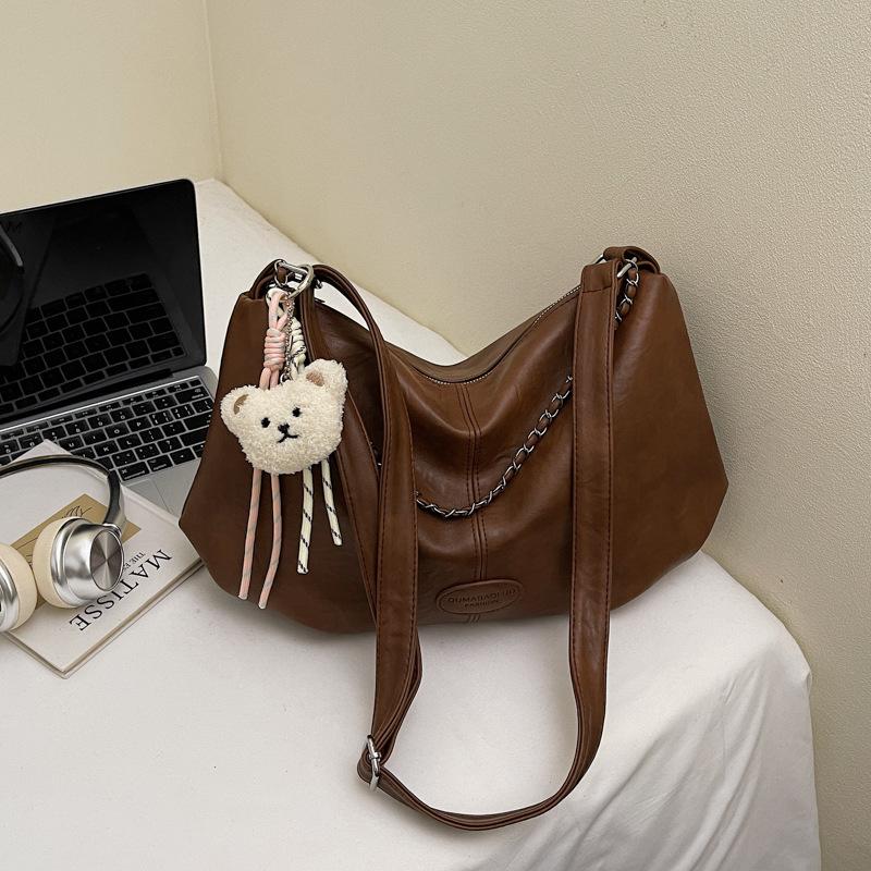 

Модная сумка высокой ценности женская 2025 новая сумка через плечо большой вместимости модная в иностранном стиле сумка-мессенджер для поездок на работу сумка-пельмень