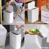 15L Smart Trash Can Automatic Touchless Smart Sensor Sensing Trash Can Waterproof Bathroom Kitchen Bedroom Trash Can