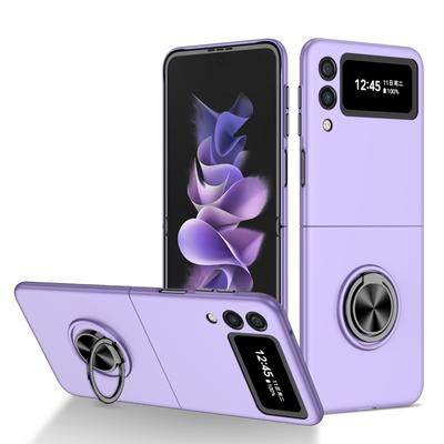 Kratzfestes Kickstand-Ringgehäuse für Samsung Galaxy Z Flip 3 Flip4 Flip 4 5g Flip3 Rutschfeste Abdeckung für Samsung Z Flip3