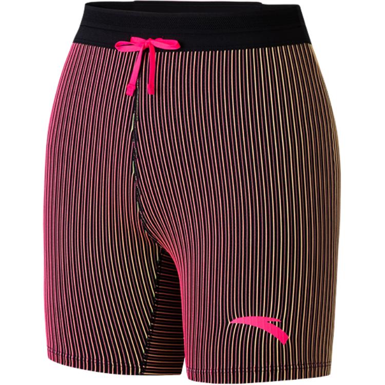 

Anta Удобные шорты средней посадки с цветными блоками и полосками, простые, влагоотводящие, облегающего кроя, спортивные женские шорты 162535301R-1 XL