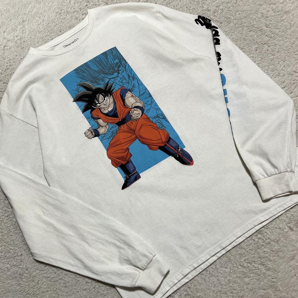 [USED] 00s DORAGONBALL Z L/S Son Goku Sleeve Print Men's L