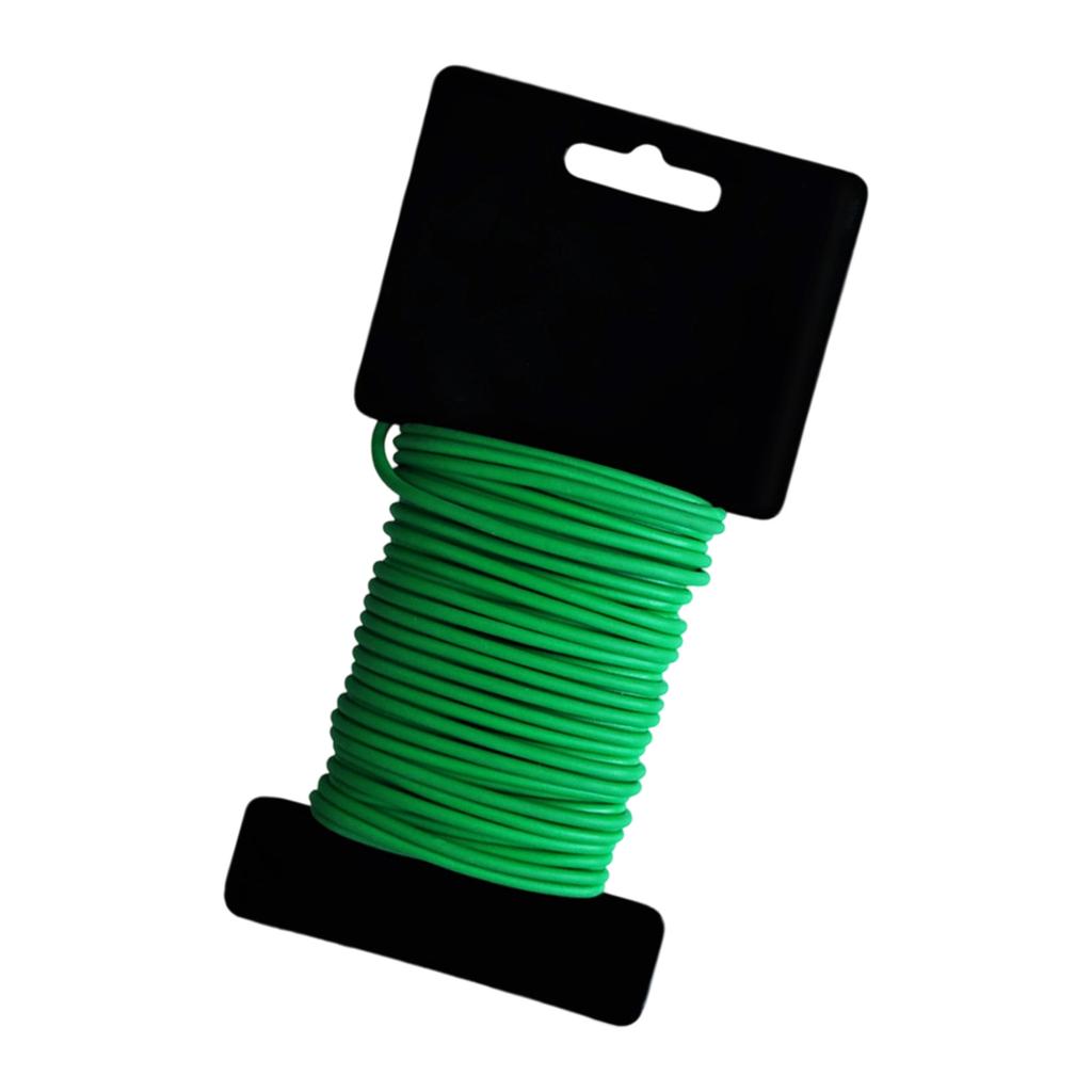 Flexibilní měkký kulatý zahradní vázací drát pro podporu rostlin, vázání květin, odolný proti UV záření, potažený TPR, 3,5 mm x 10 m