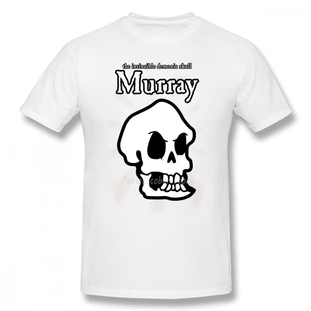 

Monkey Island Murray The Skull T-Shirt Beach Cotton Cute Print 5x Male Short Sleeves Cotton Tshirt Drop Shipping S