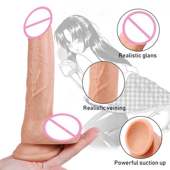 Realistic Penis Dildo Přísavka Ženská vaginální stimulační masturbační hračka