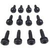 12pcs Windshield Frame Hinges Screw Bolts Fit for Jeep Wrangler JK 2007 to 2017