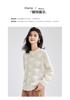 [Thick 100% Wool] Autumn/Winter Round Neck Long Sleeve Solid Color Triangle Love Women's Hoodie Wool Sweater