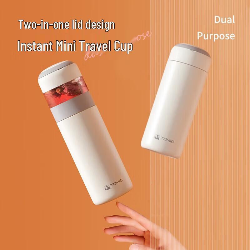 TOMIC Ceramic Lined Tea Infuser Insulated Mug