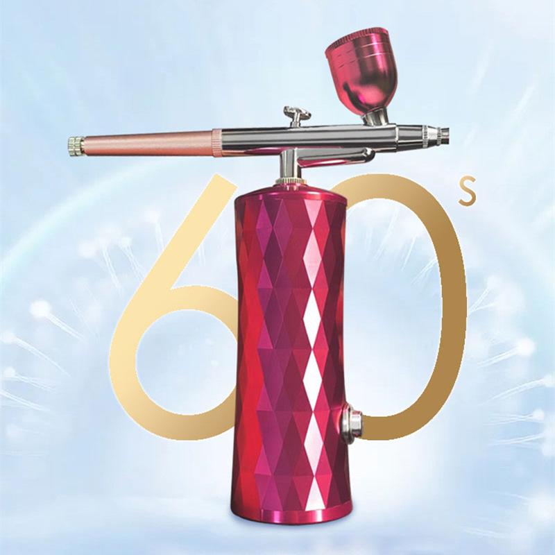 Portable High-Pressure Hydrating Oxygen Injector & Needle-Free Facial Steamer