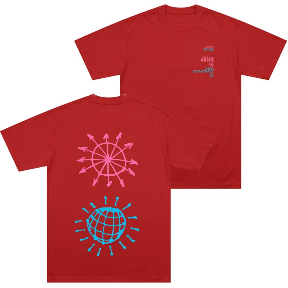 Küss Mich Die Ganze Zeit Disco Gelegentlich Aufdruck T-Shirt Harry Style Musik Reine Baumwolle Kleidung Herren Lässig Mode Unisex T-Shirt