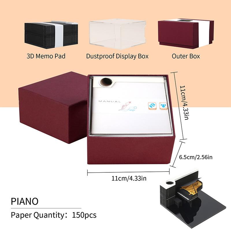 Time Piece Calendar 2027 Desk Calendar 3D Tear-Away Calendar Paper Carving Art Memo Pad Notepad Christmas Desktop Decoration