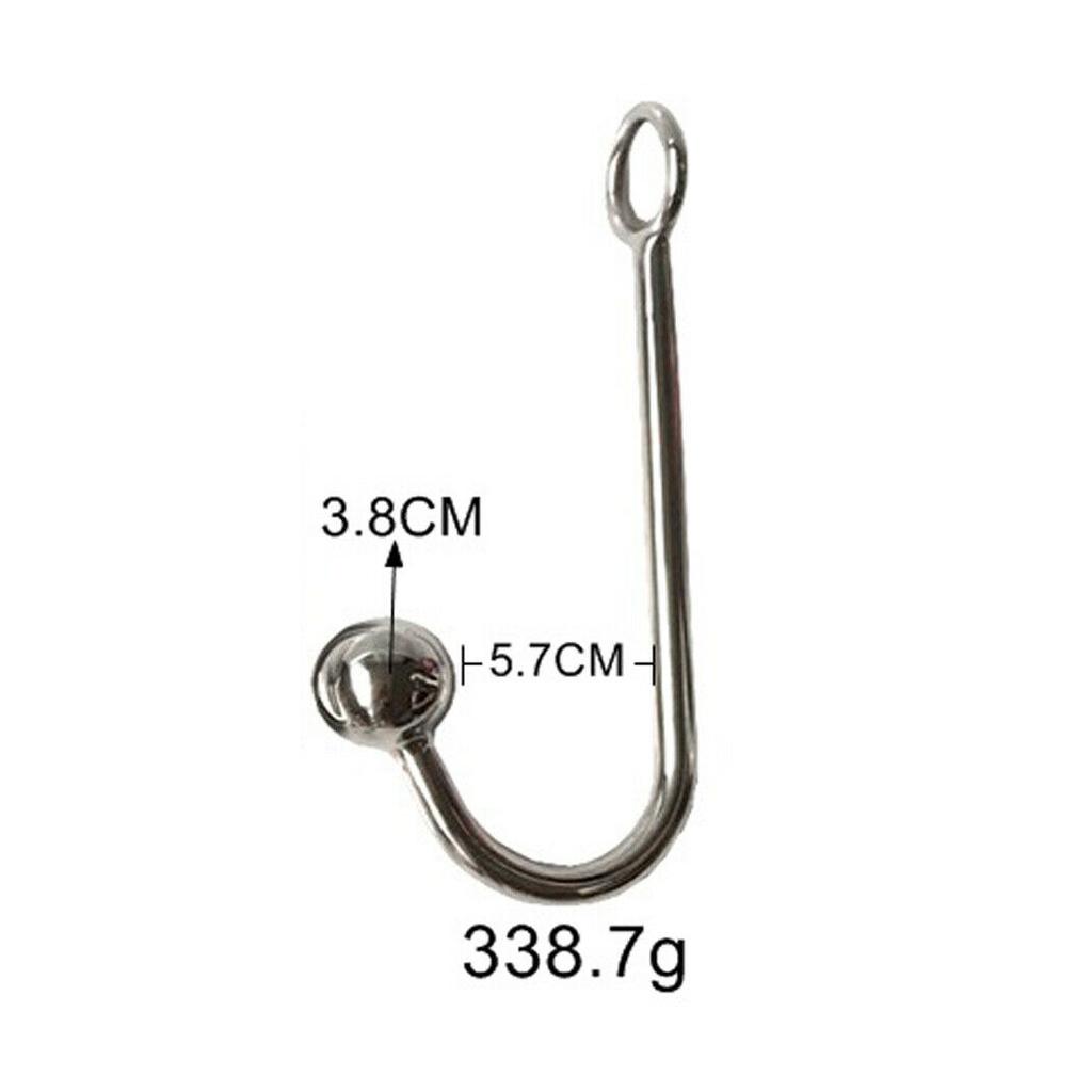 Sexspielzeug Verstellbarer Keuschheitsgürtel aus Leder mit Analhaken aus Edelstahl in 4 Größen, BDSM-Bondage-Fesseln, Butt Plug, Sexspielzeug