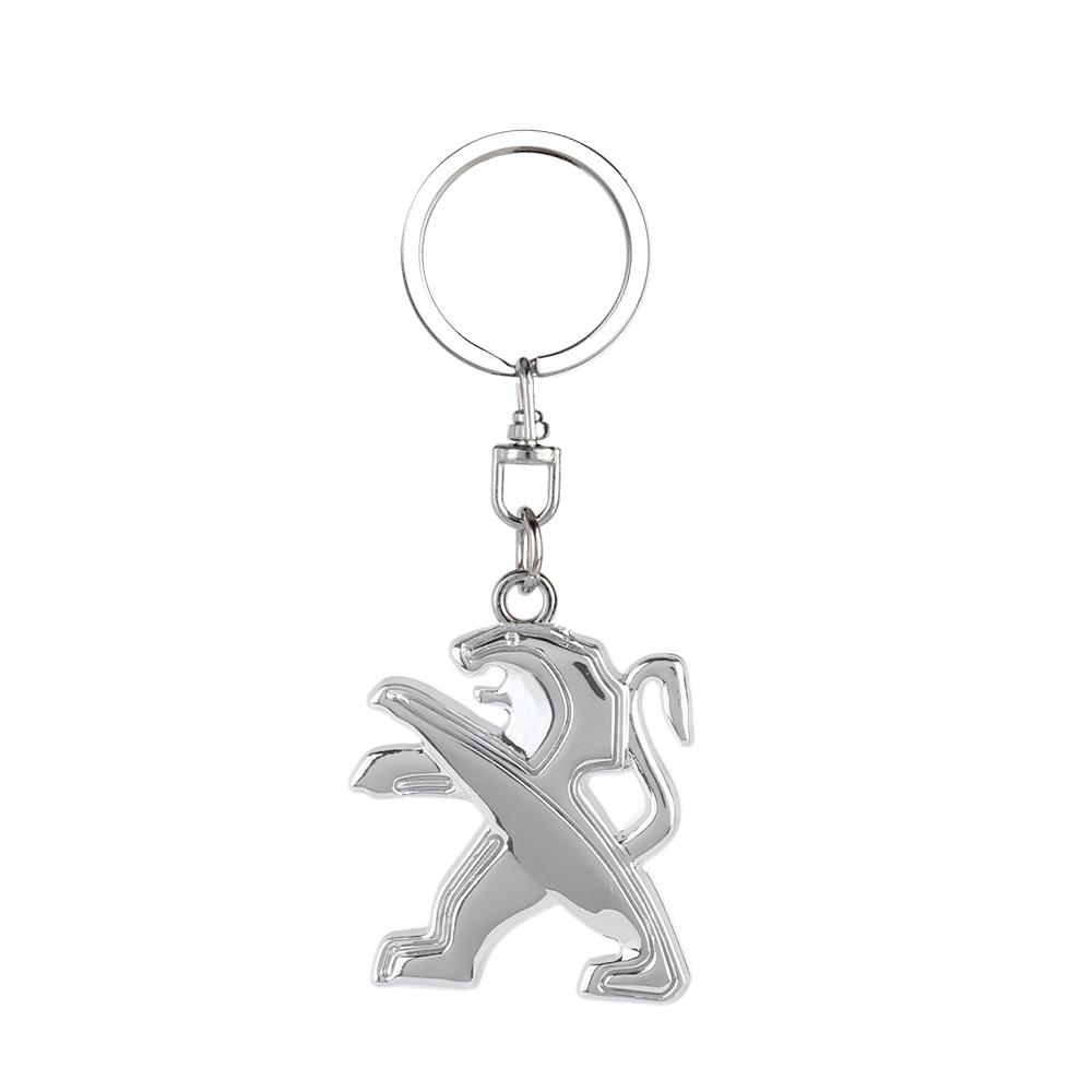 2026 Forró Autómatrica Bőr Fém Autó Logó Kulcstartó Zsinór Kulcstartó Csattal Kiegészítők PEUGEOT 206 208 3008 308 207 508 10-hez