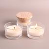 Transparent Cup Low Temperature Candle Glass Cup with Wooden Lid SM Low Temperature Candle Valentine's Day Flirting Dripping Wax Candle