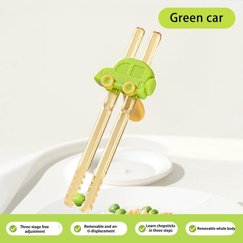 

1 Набор Детские Палочки для Еды с Регулировкой Третьей Передачи, Тренировка Тигриного Рта, Безопасность для Малышей, Учебное Пособие, Коррекция Положения Руки