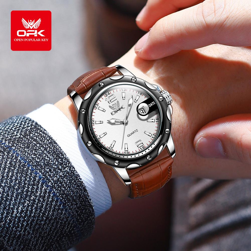 OPK 6026 Steel Belt Casual and Minimalist with Date Men's Quartz Watch