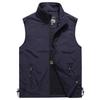 Herren Frühling Sommer Outdoor Freizeit Gilet Schnelltrocknende Weste Schlichte Mode Stehkragen Fotografie Weste