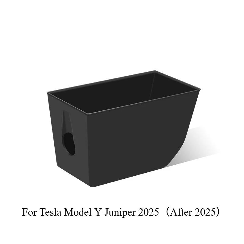 

For Tesla Model Y Juniper 2025 Central Control Storage Box Silicone Center Console Armrests Box Lower Storage Bucket Accessories