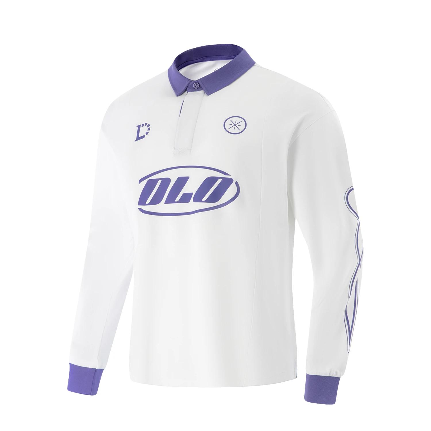 

Li Ning Wade Series Letter Splicing Soft Breathable Versatile Long Sleeve Polo Shirt Men tops APLV573-1 L