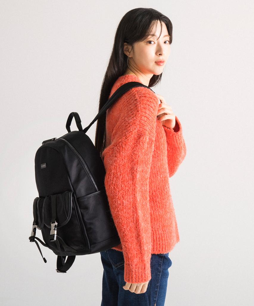 Lemine Nylon Twill Day Bag (Black)