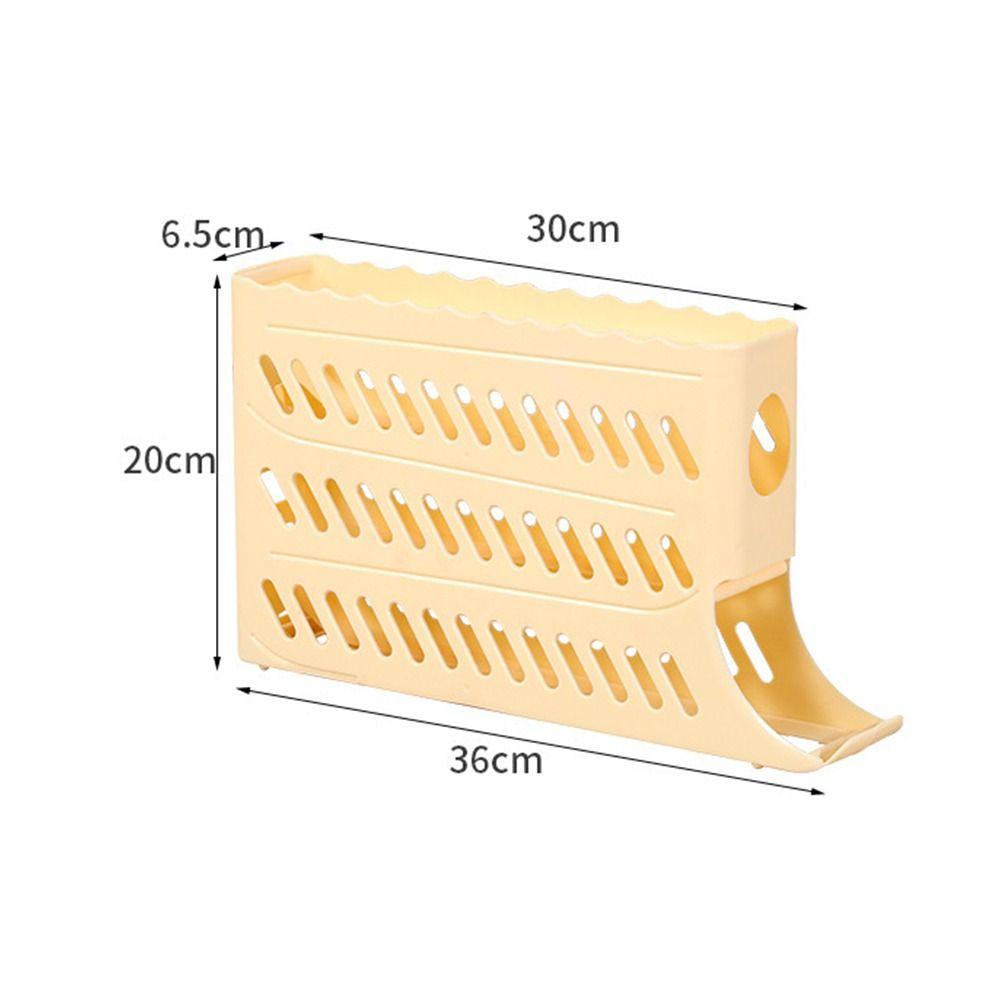 Slide Organizer Rolling Egg Dispenser Large Capacity Refrigerator Egg Storage Box  Refrigerator