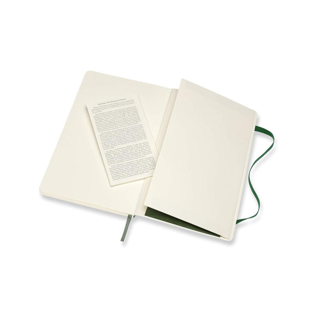 Moleskine Notebook Classic Notebook Soft Cover Ruled Large Size wide x 21cm Myrtle Green QP616K15 (13cm long)