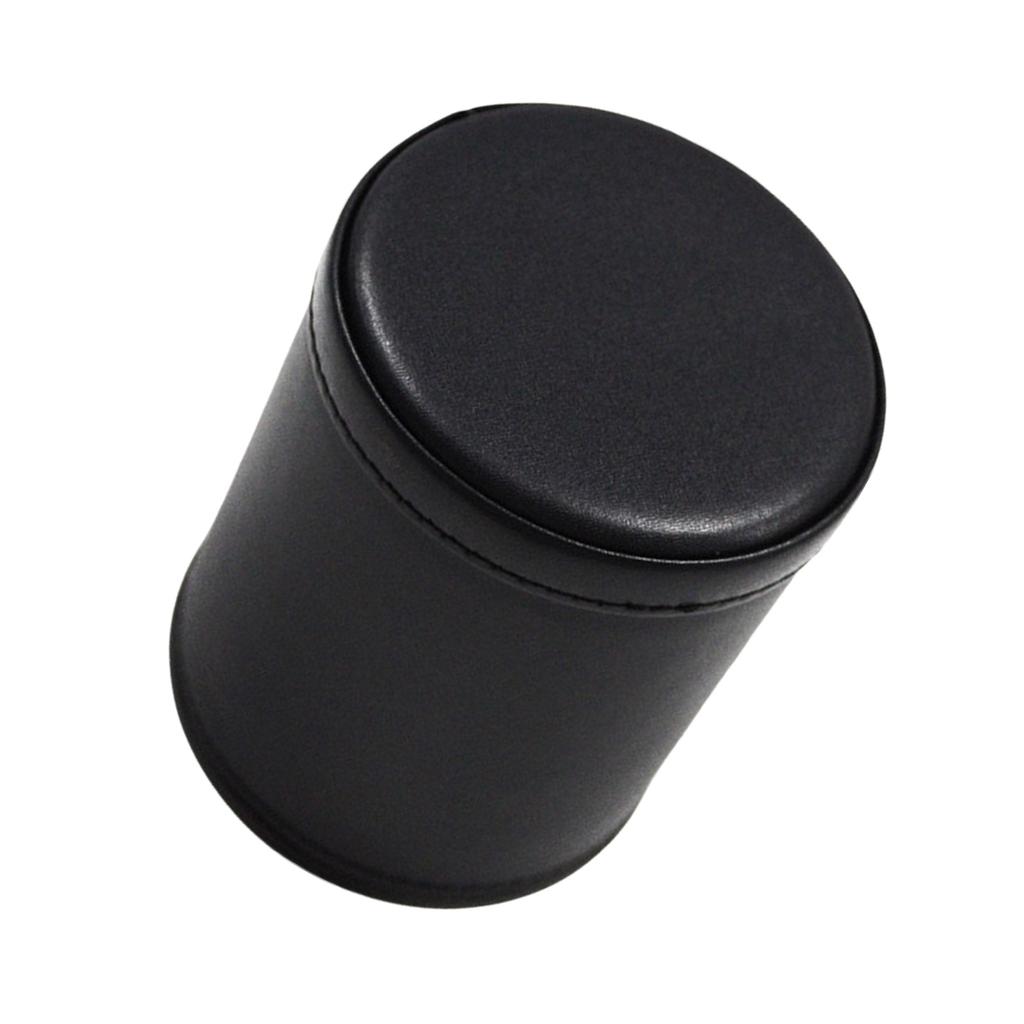 Dices Shake Container For Professional Table Board Game Dices Cup PU Leather Dices Rolling Cup Comfortable Hand Feeling