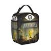 Hoe lang is Little Nightmares Geïsoleerde Lunchtas Hoge Capaciteit Survival Horror Lunchcontainer Koeltas Tote Lunchbox Werk