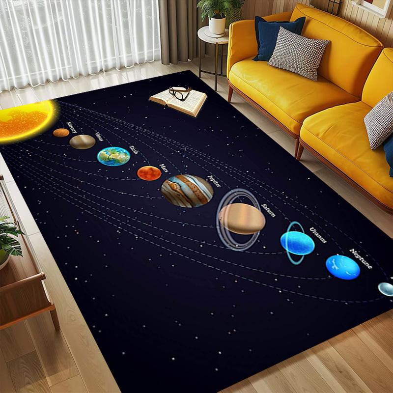 Solar System Living Room Nonslip Area Rug Soft Carpet For Bedroom Game Playroom Sofa Office Home Decor Doormat Christmas Gift C9302231