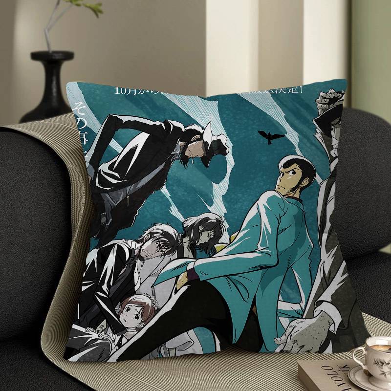 Lupin The Third Pillow Gift Home Office Decoration Bedroom Sofa Car Cushion Cover Case 45x45