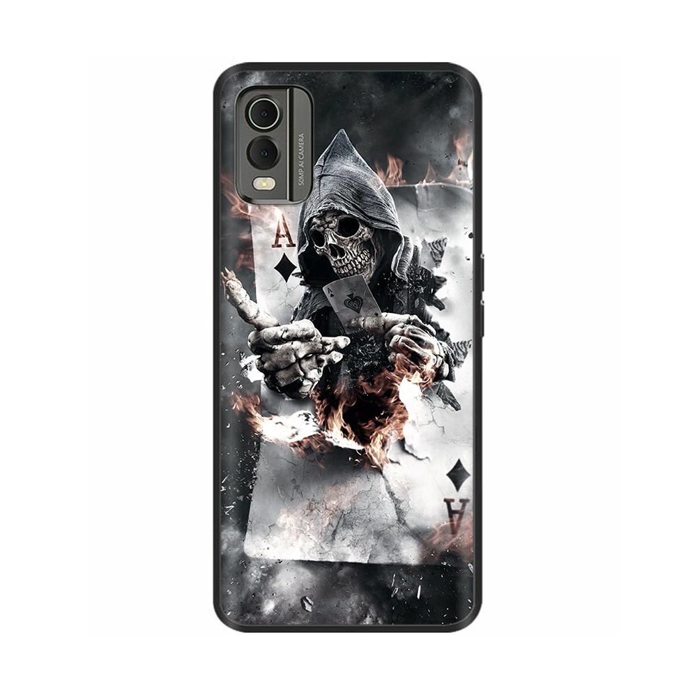 

Чохол для телефону Nokia C32 Case 2023 ТПУ Розфарбований М який силікон Чорний бампер Coque для Nokia C32 C 32 4G NokiaC32 Чохли Ударостійкий Nokia C32