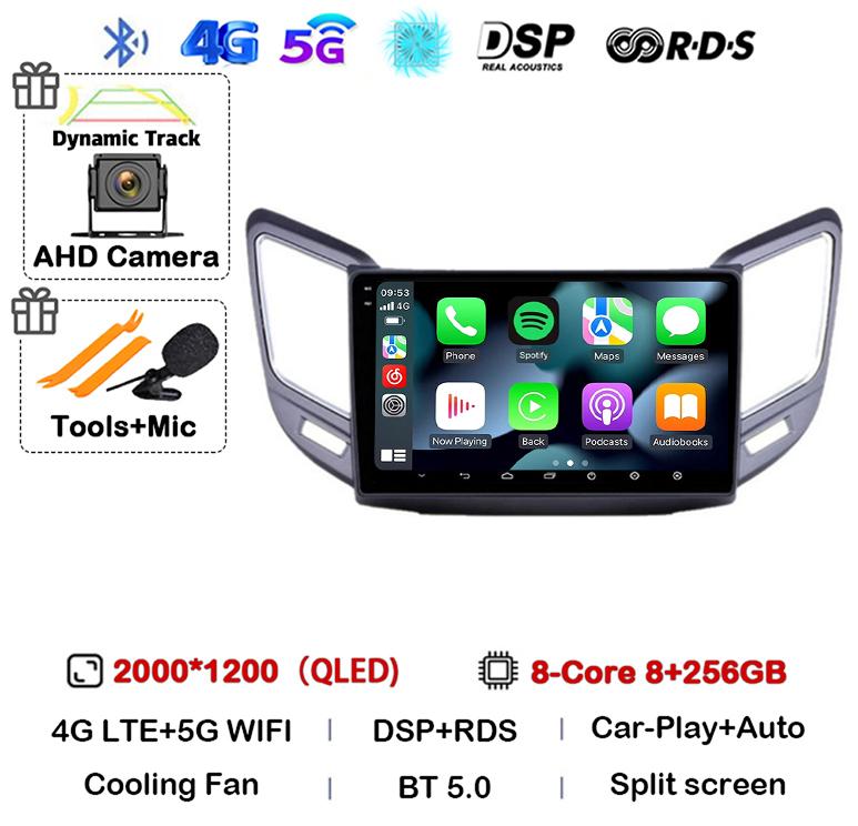 Android 14 Carplay Auto For Changan CS15 2016 2017 2018 2019 2020  Multimedia Car Radio Player WIFI+4G Stereo Touch Screen DSP