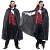 CroWiss Dracula Vampire Cosplay Costume Set with Cloak Men's 3-Piece (Size Small)