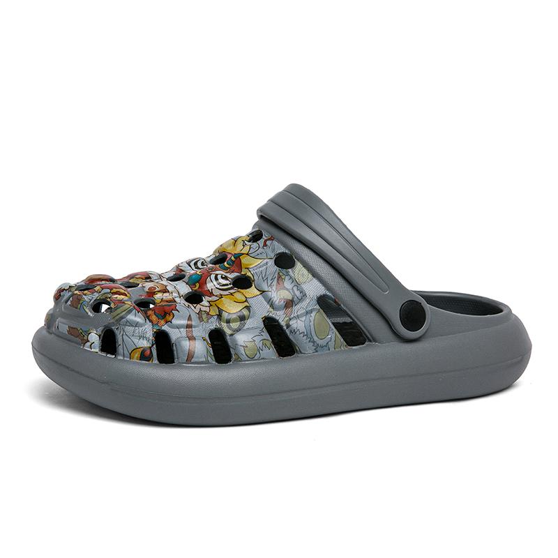 Fashion Fashion Sandals Waterproof Slippers Men Shoes Outdoor Soft Sole Shoes Clogs Eva Beach Home Summer Breathable Couple Shoes