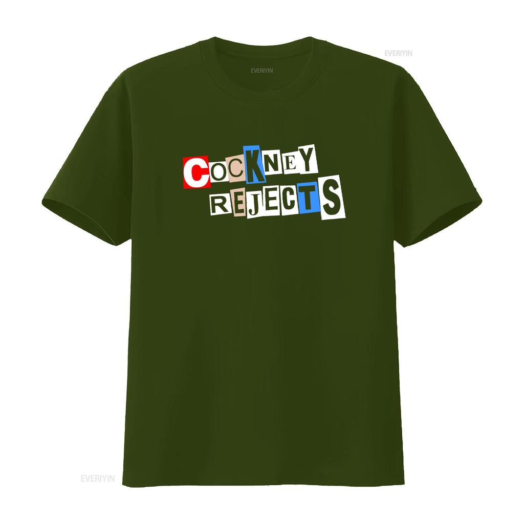 Streetwear Punk Rock Cockney Rejects Ransom Note Print Casual T Shirt Vintage Unisex Fashion Breathable Designer Clothes