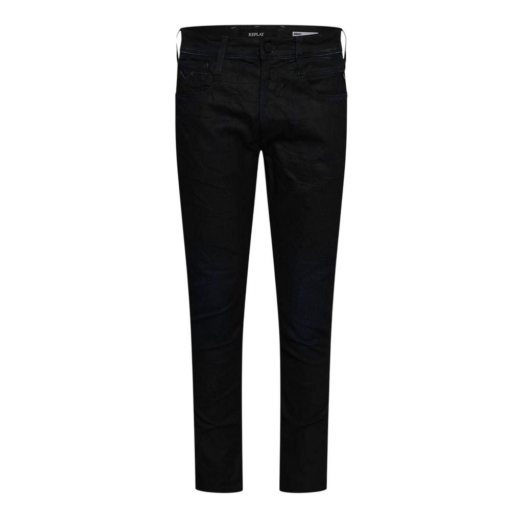 Replay Mens Anbass Cotton Slim Jeans