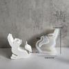 Candle Holder Creating Silicone Mold Resin Cat Shaped Candlestick Mold