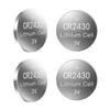 5 peças CR2430 bateria 3V bateria de moeda de lítio para chave de carro controle remoto de carro calculadoras luz LED brinquedo termômetros